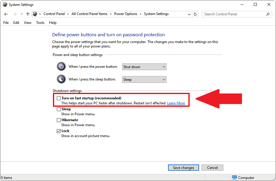 How to disable Fast Startup on Windows 10  Genymotion